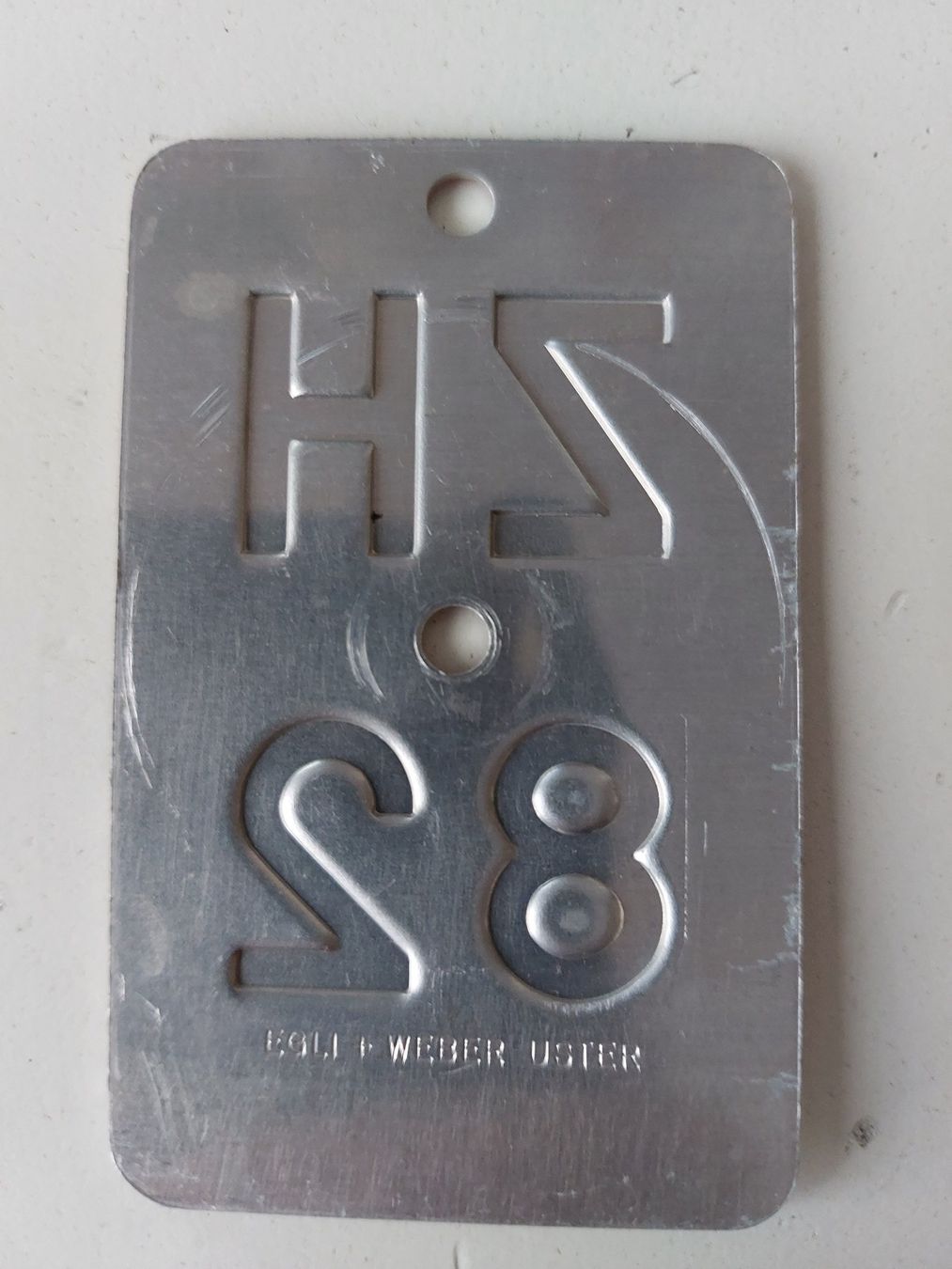 Sachs Insegne: Velonummer ZH 82 plaque Velo – Usato da Schenkon venduto da Uhu007 1