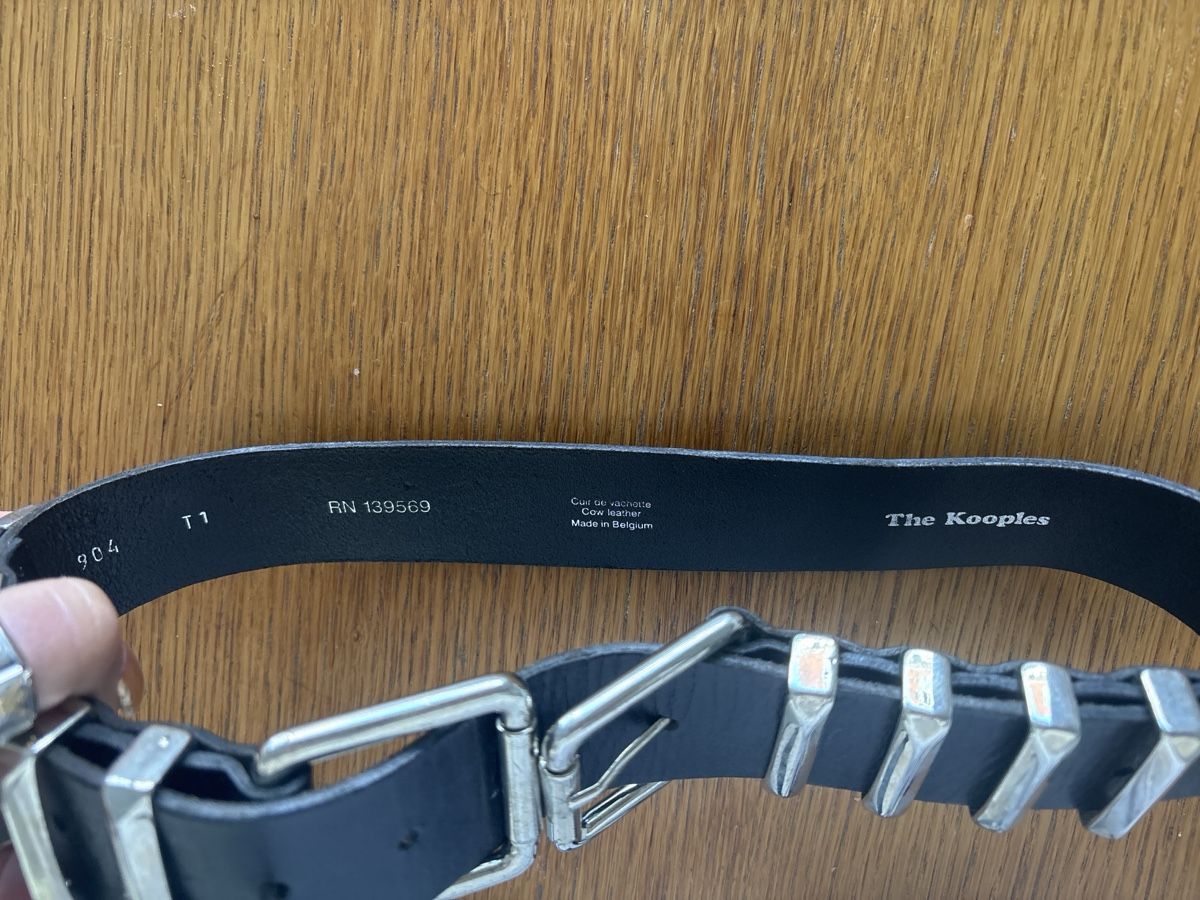 Kooples Cinture: The Kooples black leather belt T1 – Usato da Wettswil venduto da tininha79 1