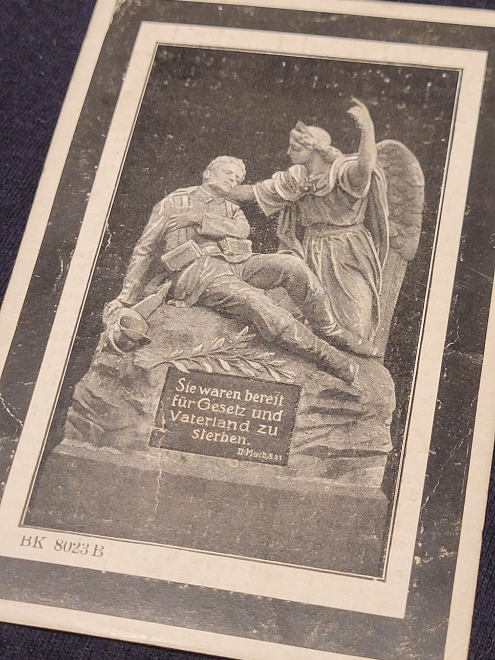 Armi bianche: Deutsches Reich, Sterbebild WW1 – Usato da Kriens venduto da KTP 4