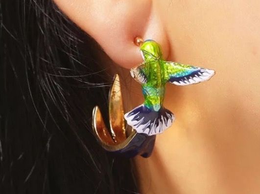 Orecchini pendenti & Orecchini a lobo: Ohrringe Kolibri – Nuovo (secondo la descrizione) da Gams venduto da Mariawicca 2