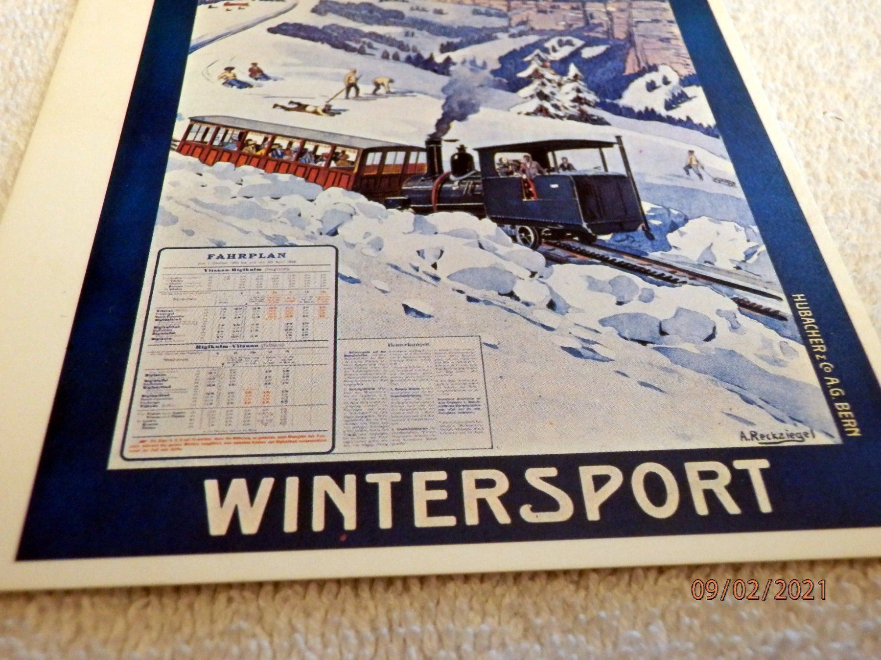 Cartes postales: AK, Rigi-Bahn, beschriftet, ungebraucht – D'occasion à Ueberstorf par dinbau 2