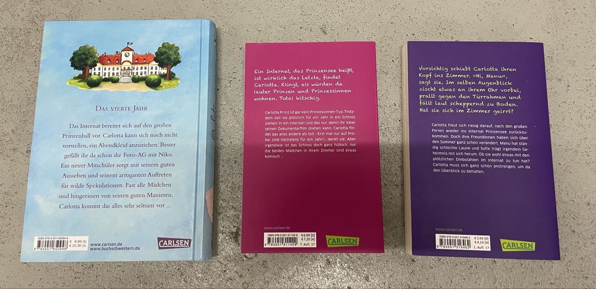Bücher: Carlotta Bücher 3 Stück – Gebraucht aus Nussbaumen AG von kisha28 1