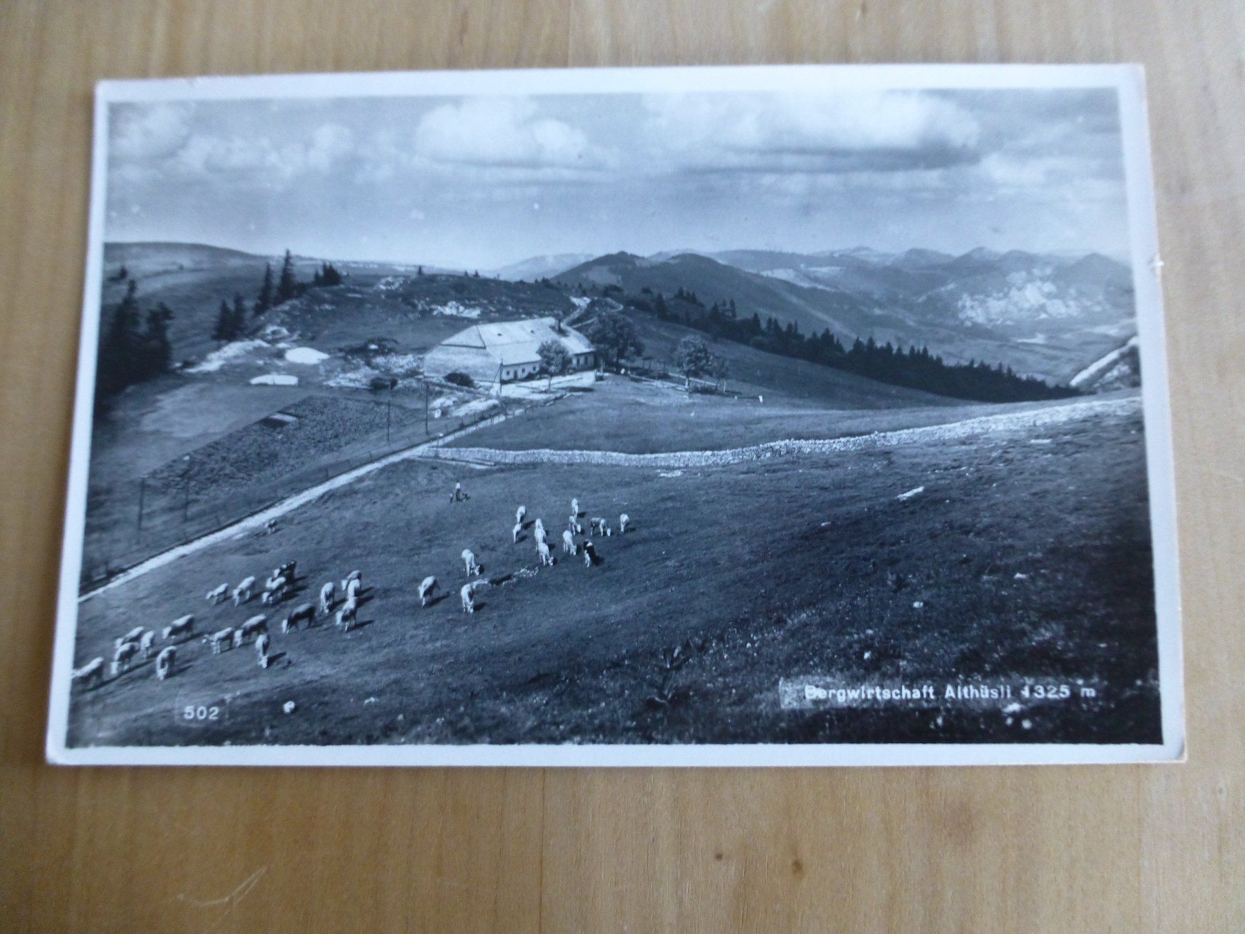 Ansichtskarten: Selzach, Bergwirtschaft Althüsli, 1944 – Gebraucht aus Bettlach von 1saurer