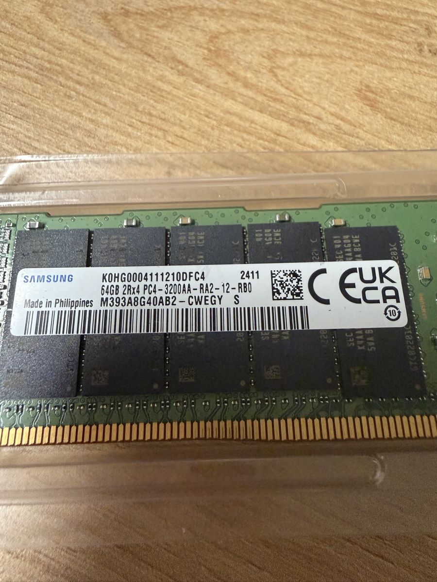 Samsung Memoria / RAM: 64GB DDR4 3200 ECC 2Rx4 – Usato da Gams venduto da Esxi 1
