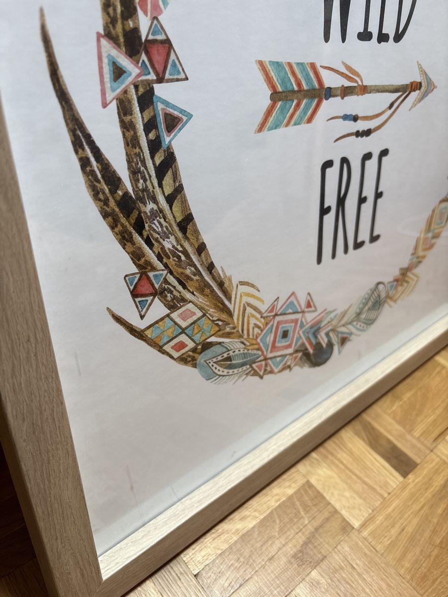 Tutte le decorazioni: 'Wild & Free' Framed Print - Boho Chic Home Decor – Usato da Nyon venduto da tor_6gr5 4