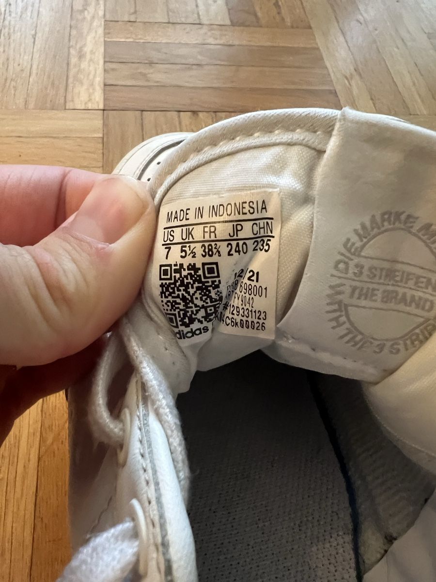 Adidas Scarpe da uomo: Adidas White Sneakers Gr. 38,5 – Usato da Dielsdorf venduto da zur_l8bs 1