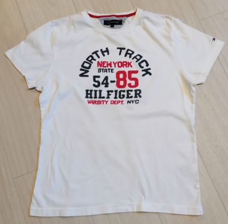 T-Shirt - Marke: Tommy Hilfiger - Grösse M - kurzarm - weiss