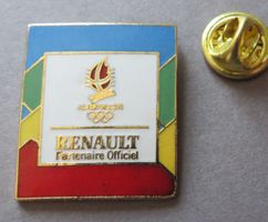 PIN SPORT OLYMPIADE ALBERTVILLE 92, SPONSOR RENAULT
