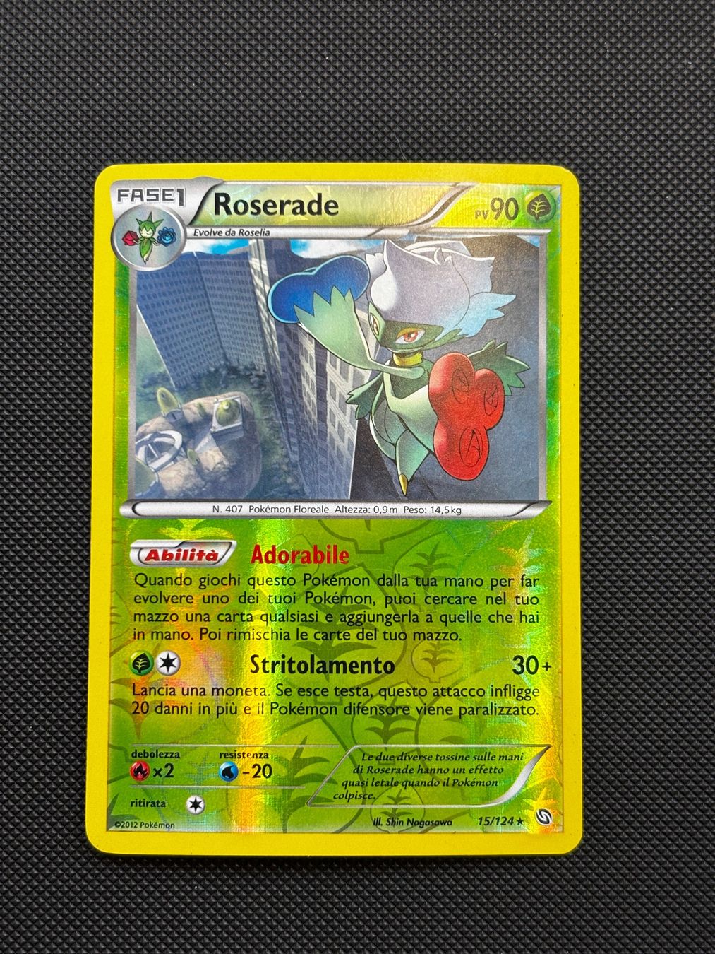 Pokémon Carte collezionabili: It -  Roserade Reverse 15/124 - Pokémon – Usato da Neuchâtel venduto da caraadryn 2