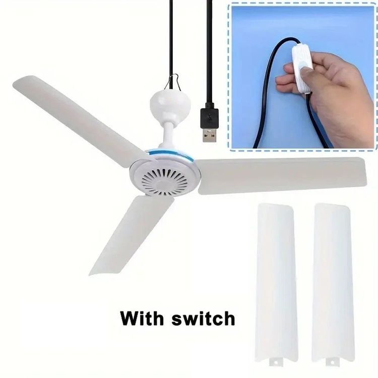 Ventilatori: Zelt Camping Deckenventilator Zeltdecken Fan Ventilator USB – Nuovo (secondo la descrizione) da Kirchdorf AG venduto da csnmclub 7