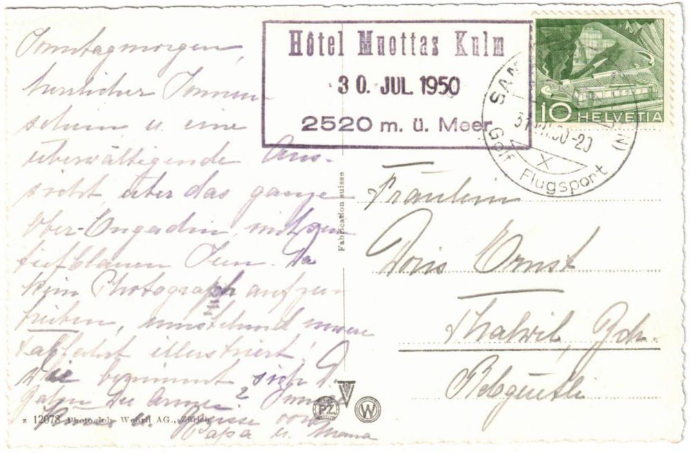 Cartoline postali: Pontresina - Sessellift – Usato da Binningen venduto da Mountainrider 1