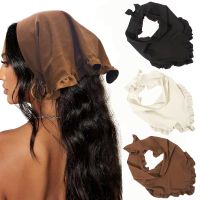 Neues, stilvolles Kopftuch mit Rüschen - OVP! Boho Vintage