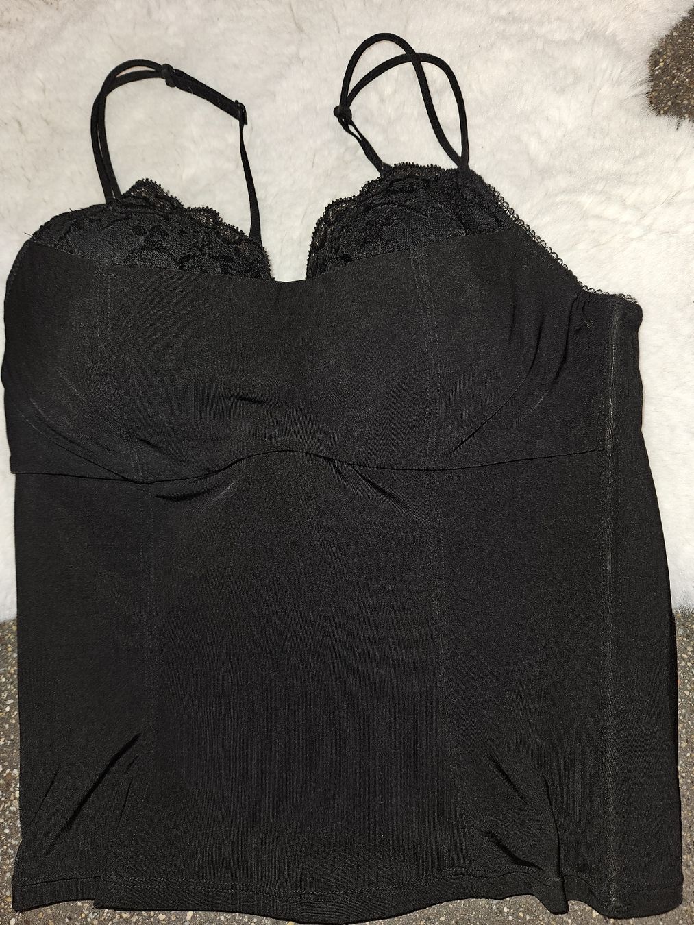 Beldona Top: Bustier Beldona schwarz mit Spitze Grösse 80B  – Nuovo (secondo la descrizione) da Anwil venduto da nomolnoi 3