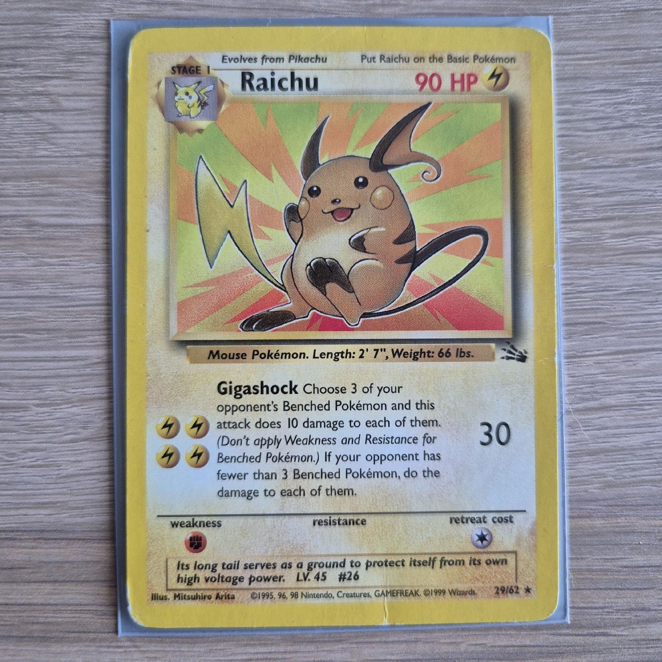 Pokémon Carte collezionabili: Raichu Pokémon fossil wizards – Usato da Ursy venduto da RetroBebar777 3