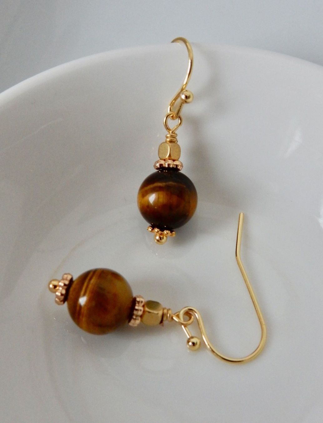 Orecchini pendenti & Orecchini a lobo: Tigeraugen Ohrschmuck! – Nuovo e nell'imballaggio originale da Allschwil venduto da Weyli18 1
