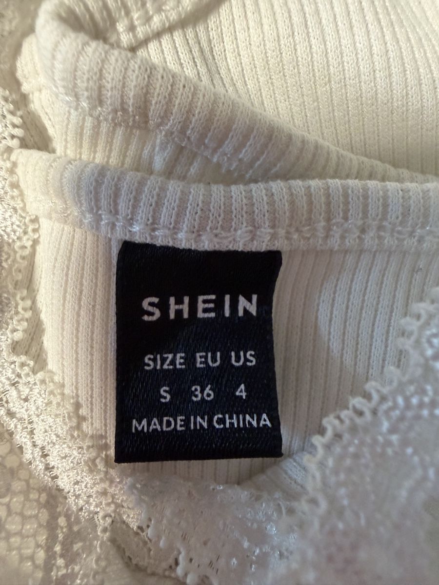 Shein Top: Shein Spitze Top Weiß Größe S  – Usato da Galmiz venduto da Sharonlecchi 2