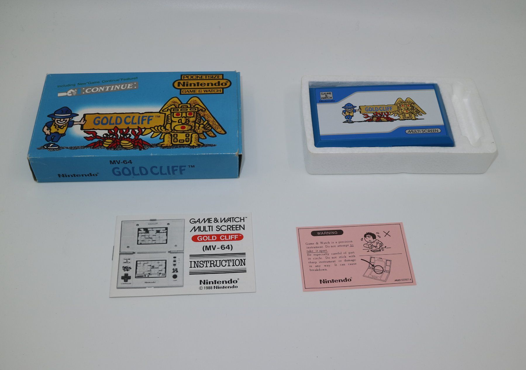 Nintendo Console: Nintendo Game & Watch GOLD CLIFF MV-64 – Usato da Domat/Ems venduto da Ursin81