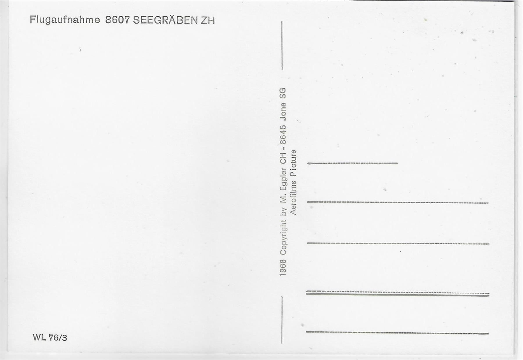 Cartoline postali: Flugaufnahme Seegräben ZH – Antico da Ettingen venduto da Kartenplanet 1