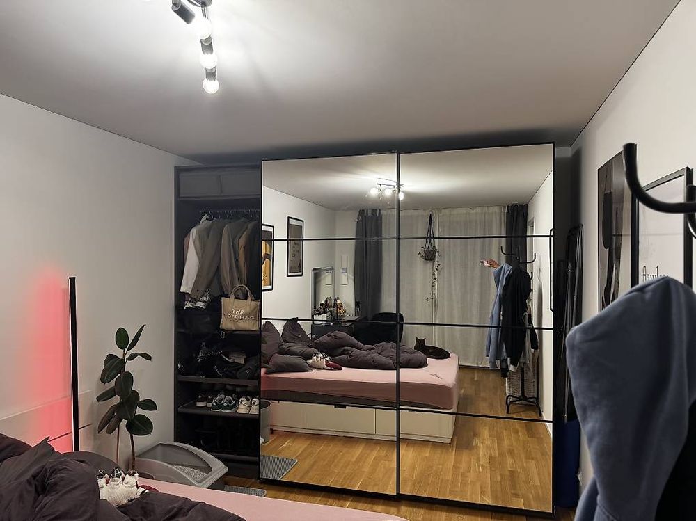 IKEA PAX Schrank 2.73m, Spiegel & offenes Modul (Gebraucht) in Zürich für CHF 200 – nur Abholung auf Ricardo kaufen