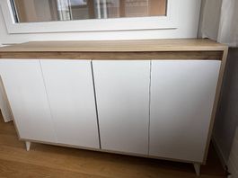 Kommode (Holz/Weiss)