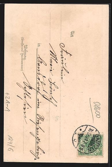 Cartoline postali: Litho Arbon, Nachtwächter in der Silves – Usato da Berlin venduto da bartko-reher 1