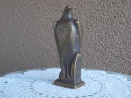 Alte BAG TURGI Bronze Sammelfigur Raubvogel *ADLER* signiert