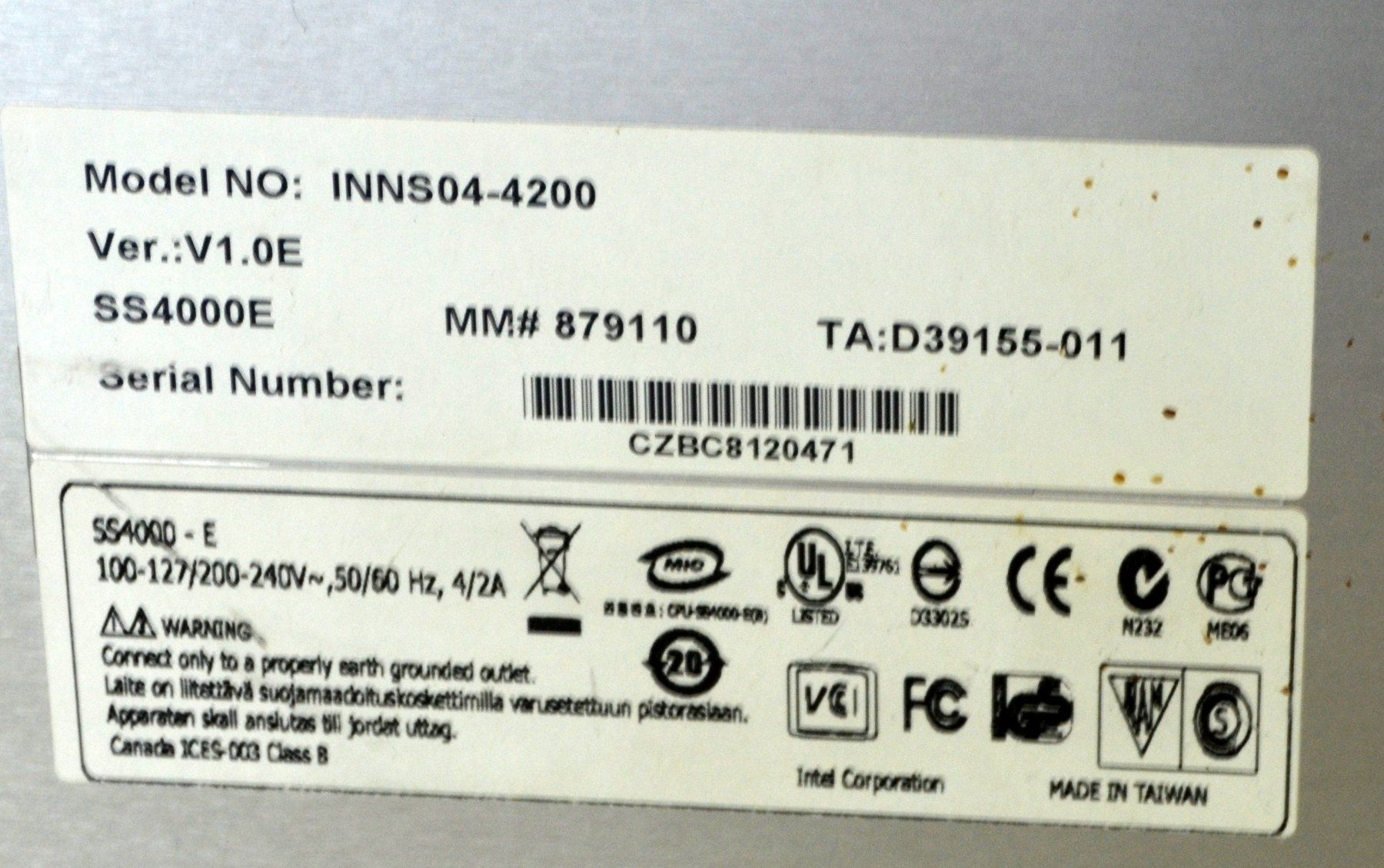 Server: NAS Intel Entry Storage System SS4000-E 4 x 500Gb HDD – Usato da Collonges venduto da arashee 3