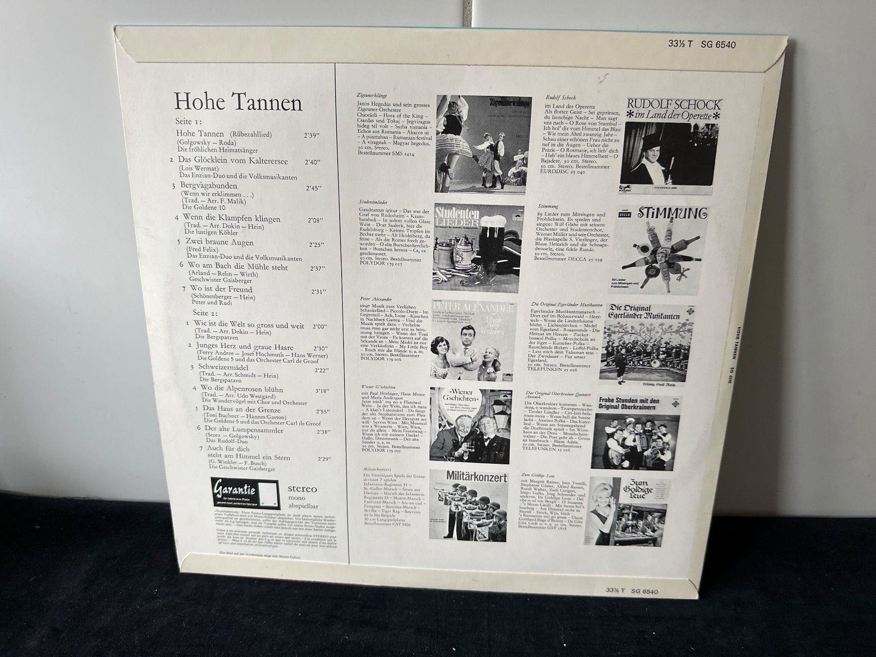 Vinyles: Hohe Tannen – D'occasion à Zürich par Chaeffeler 1