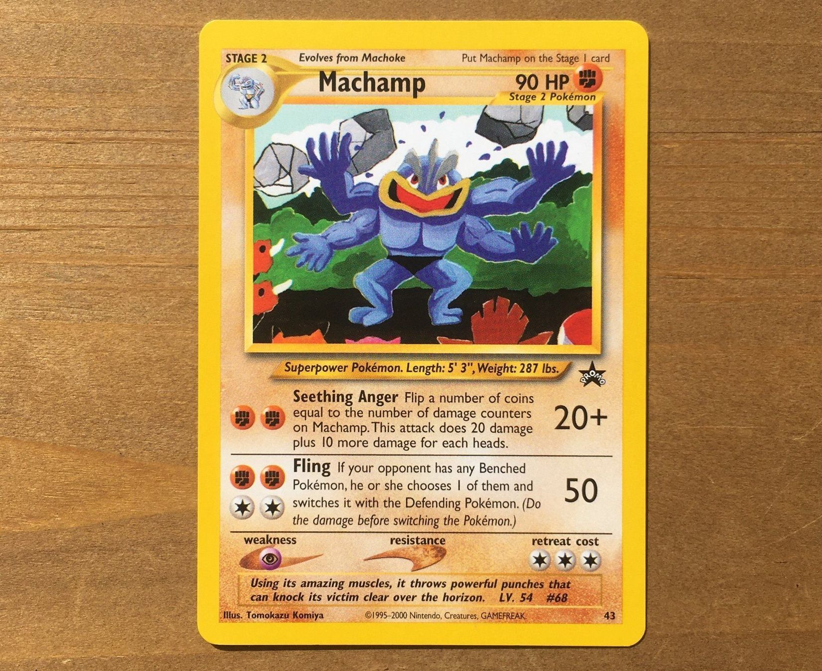 Pokémon Carte collezionabili: Machamp / Machomei Black Star Promo 43 – Usato da Dornach venduto da Deco89