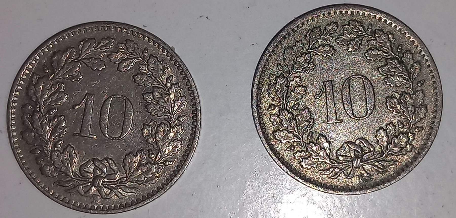 Tutti le monete: 10 Rappen 1962, 1965 – Usato da Balsthal venduto da Marica75 1
