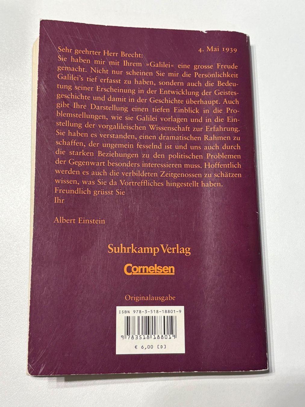 Libri: Leben des Galilei von Bertolt Brecht – Usato da Zürich venduto da haj_cp28 1