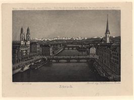 Zürich  Aquatinta von Dikenmann