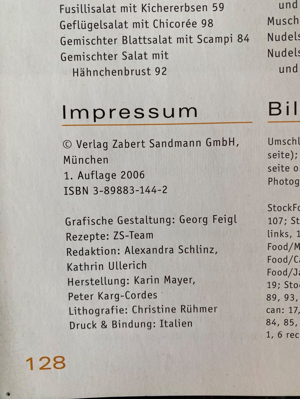 Bücher: Zabert Sandmann - Salate – Gebraucht aus Meisterschwanden von Lapins2019 3