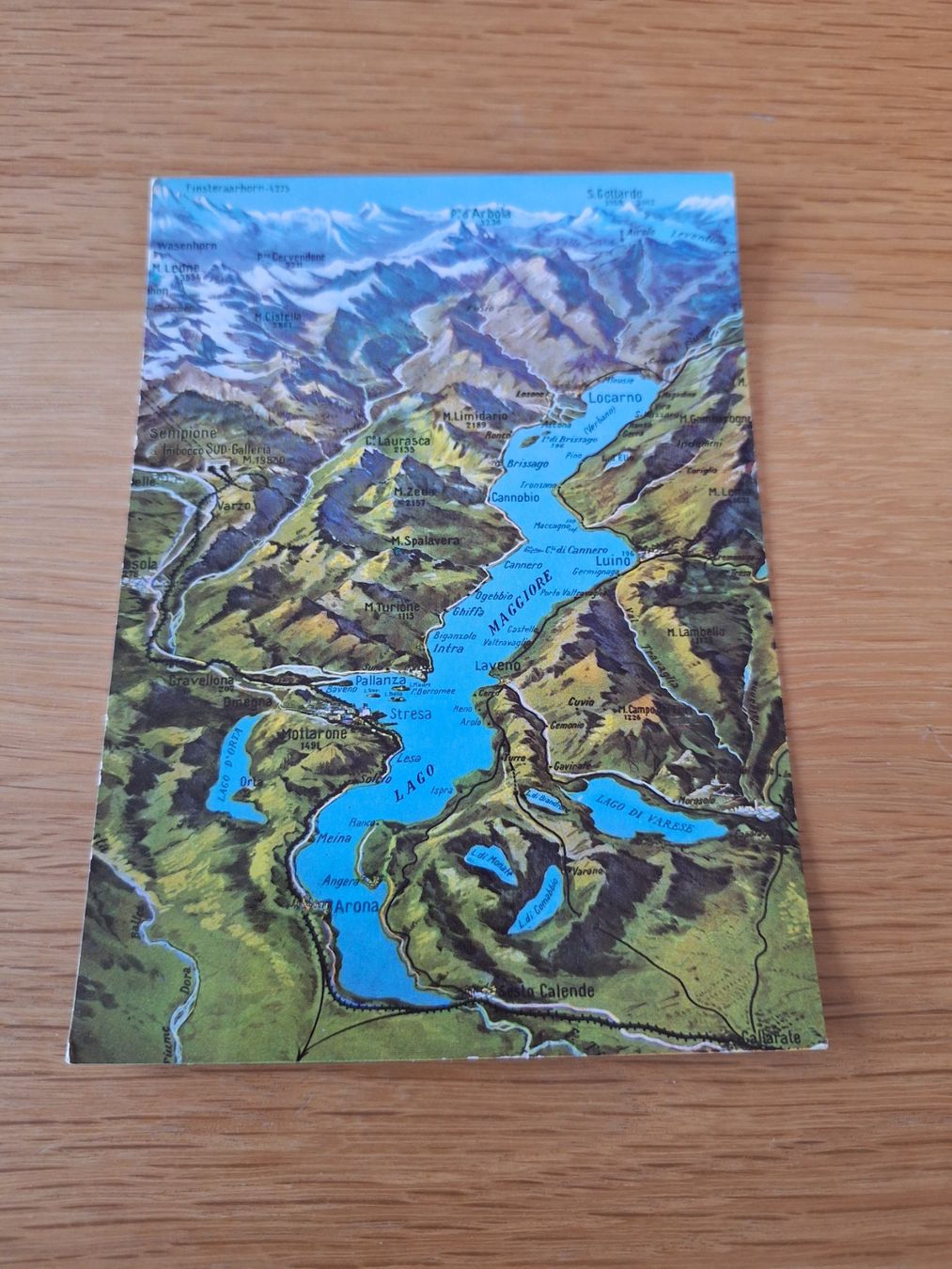 Cartoline postali: Postkarte Lago Maggiore Landschaft Brunner & C. Como – Usato da Wanzwil venduto da chlinih93
