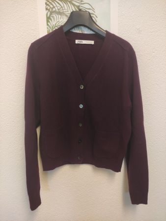 Zara Strickjacke Grösse S, Rot Bordeaux