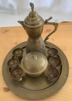 Orientales altes Tunesisches Messing Service evtl.versilbert