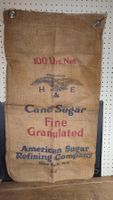 Wunderschöner alter Jutesack Nr 12 Cane Sugar NEW YORK