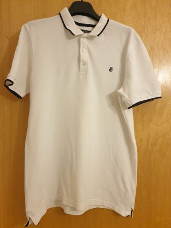 Burton polo-shirt, S, blanc,  coton, comme neuf