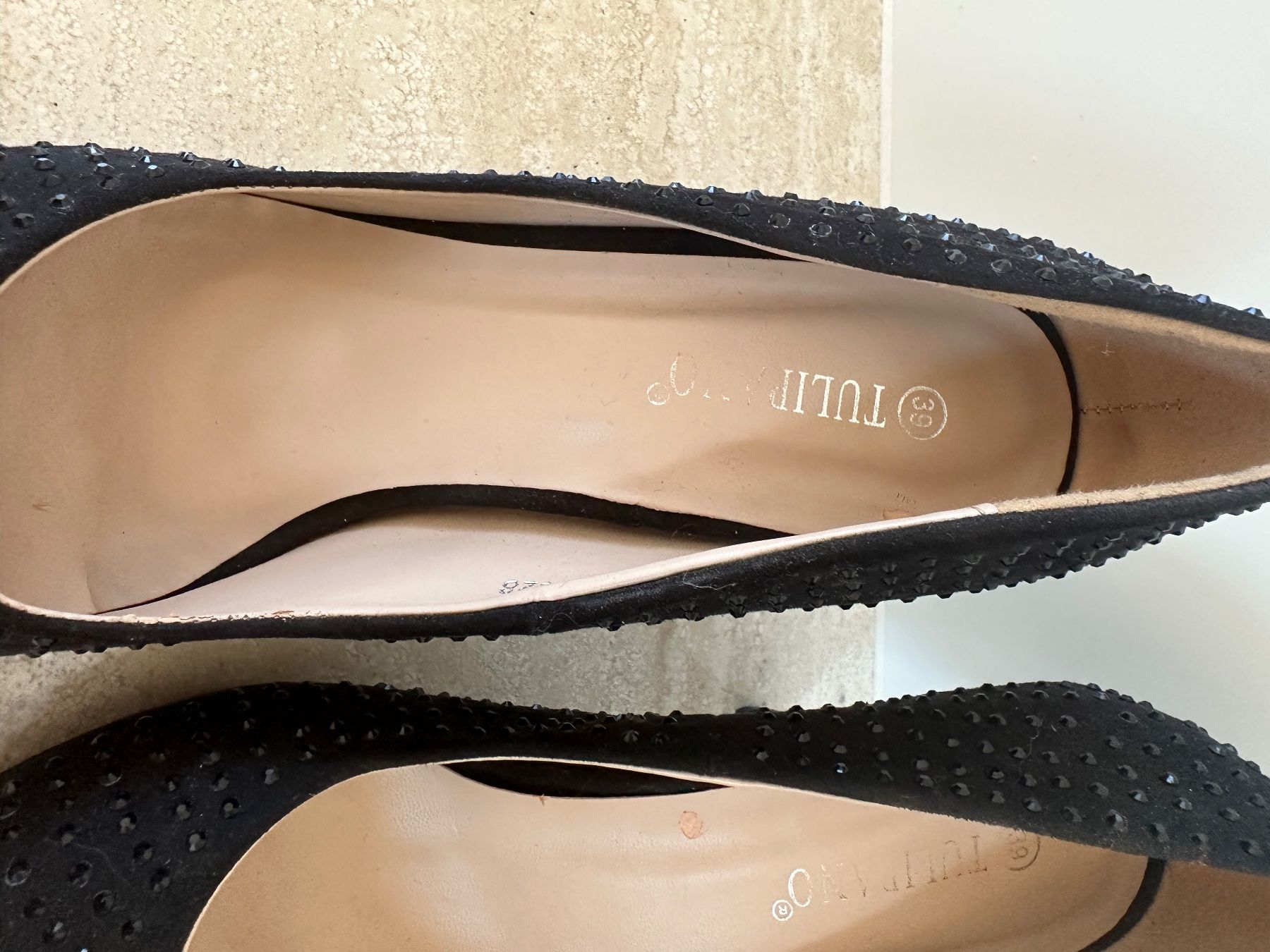 Scarpe da donna: Schwarze High Heels mit Glitzersteinen – Usato da Thalwil venduto da ViviFu 6