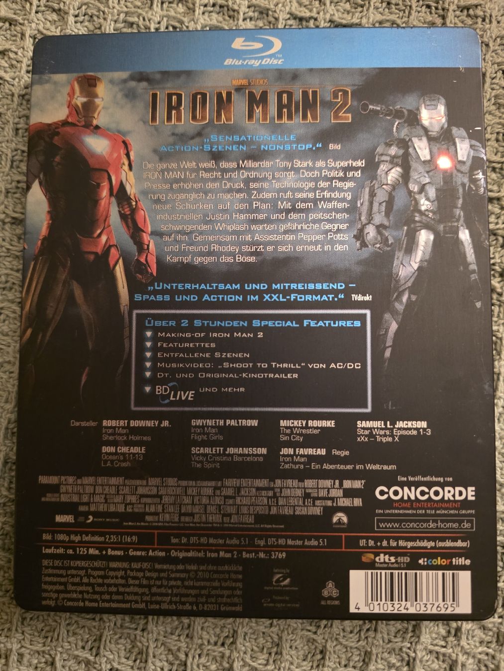 Tutti i DVDs: Iron Man 2 - Blu-ray - Steelbook – Usato da Ellikon a d Thur venduto da razzorblog 1