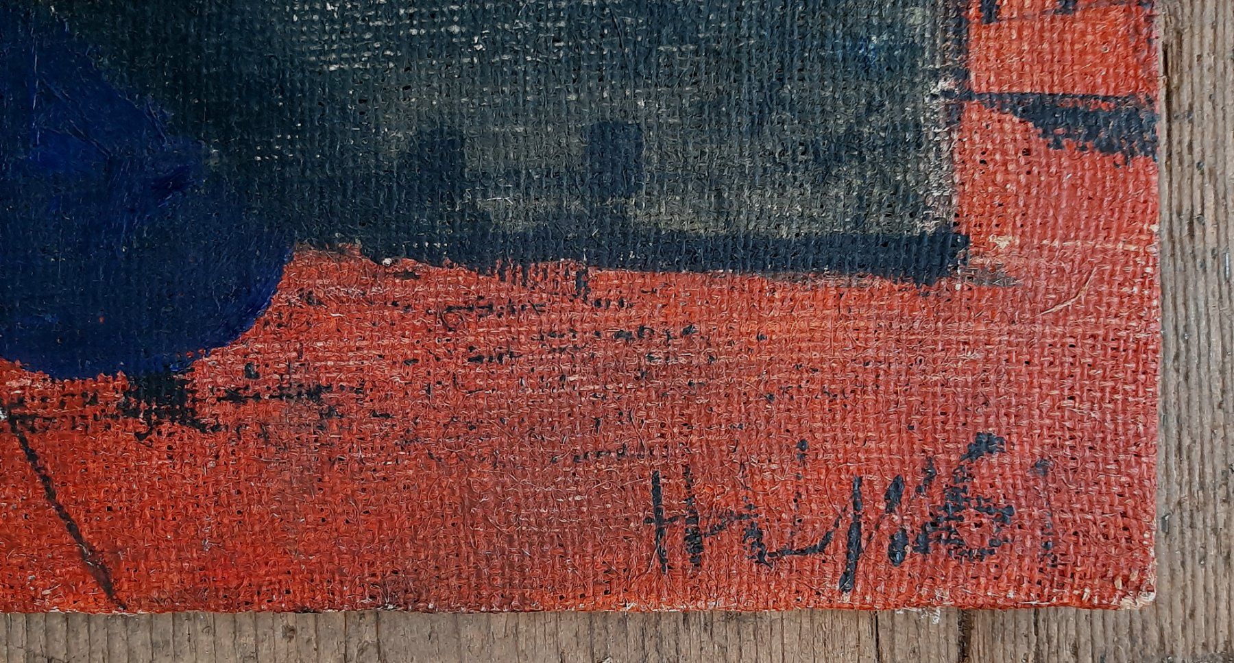 Dipinti: Midcentury Gemälde monogrammiert – Usato da Arbon venduto da torso444 1
