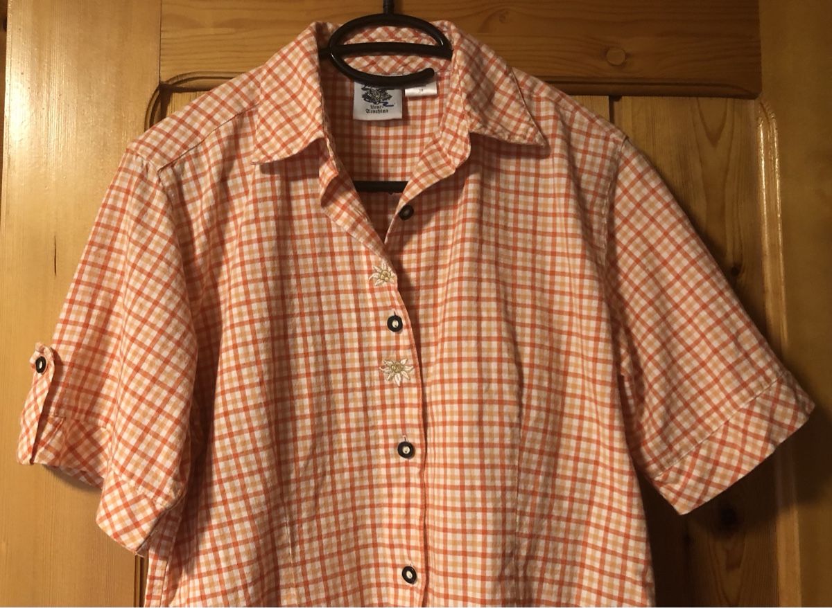 Camicette: BLUSE, von Isar Trachten, Gr.38, orange – Usato da Mühlebach (Goms) venduto da chr_q6d8 1