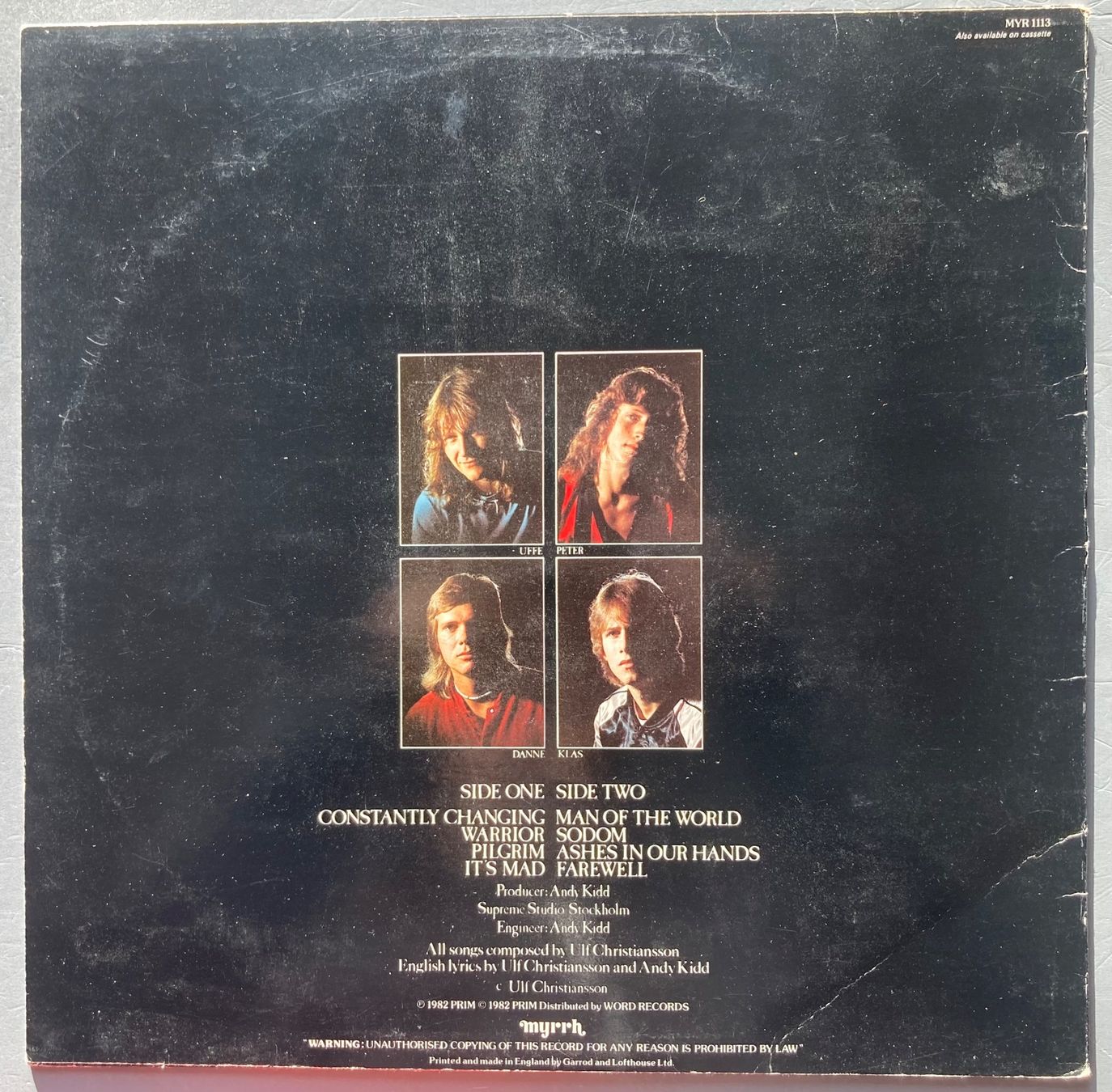Dischi in vinile: JERUSALEM - WARRIOR – Usato da Poliez-Pittet venduto da Newtown-Records 1