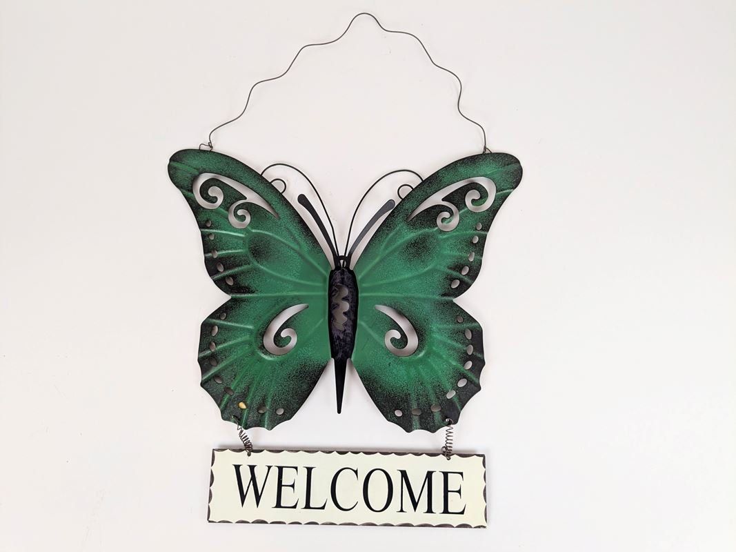 Toutes les décorations: Schmetterling mit Welcome-Schild – D'occasion à Thun par Restwert_Thun