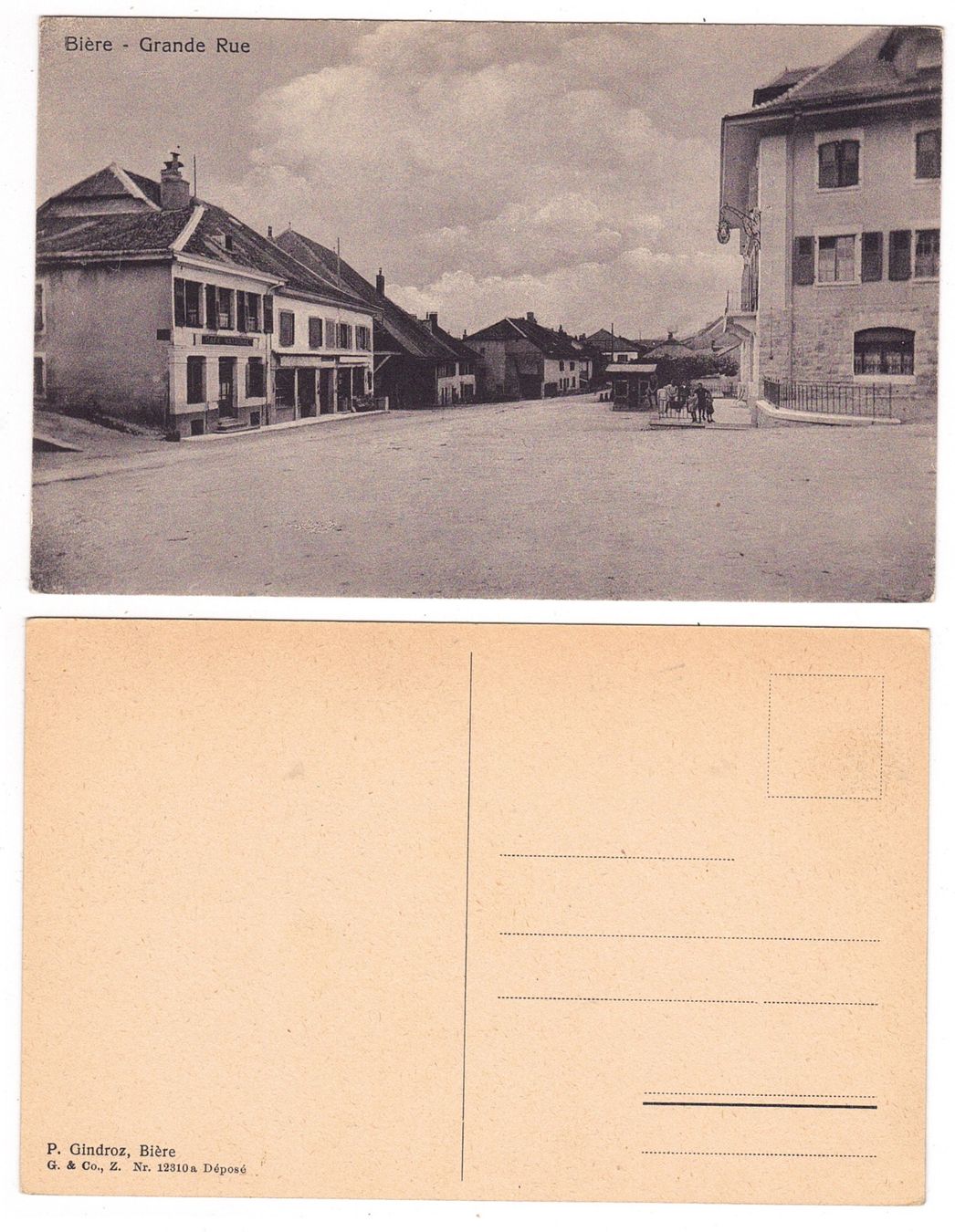 Cartoline postali: Bière, Grande Rue – Usato da La Tour-de-Peilz venduto da amjust