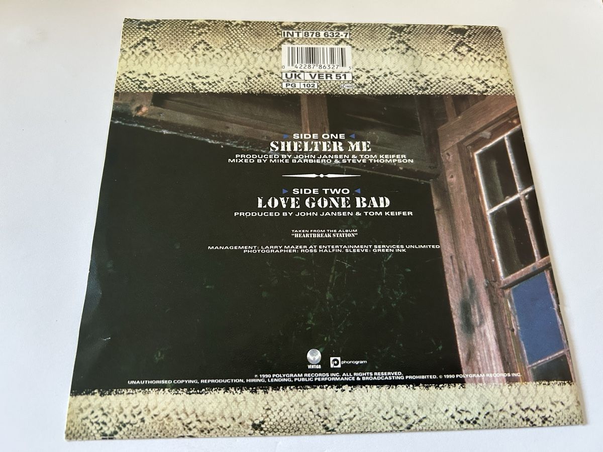 Vinyles: Cinderella. 1990. Shelter Me – D'occasion à Faulensee par Mizuno06 1