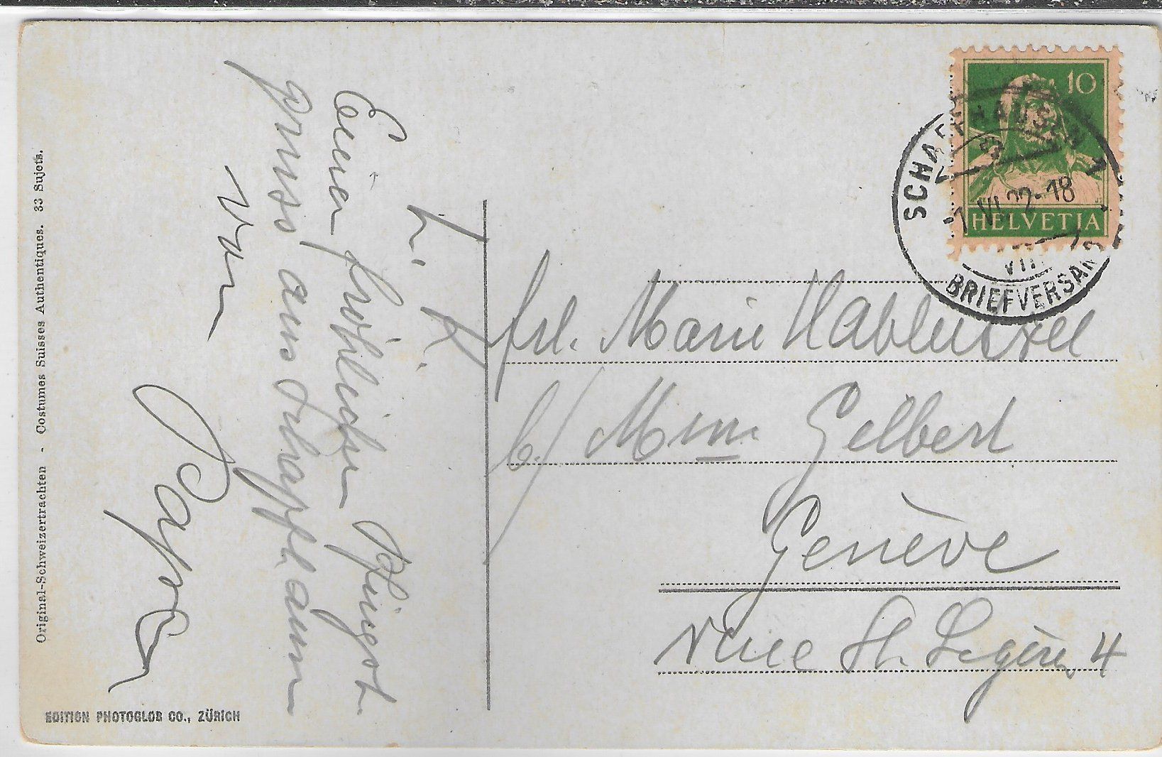 Cartoline postali: Zürcher Tracht – Usato da Ettingen venduto da Kartenplanet 1
