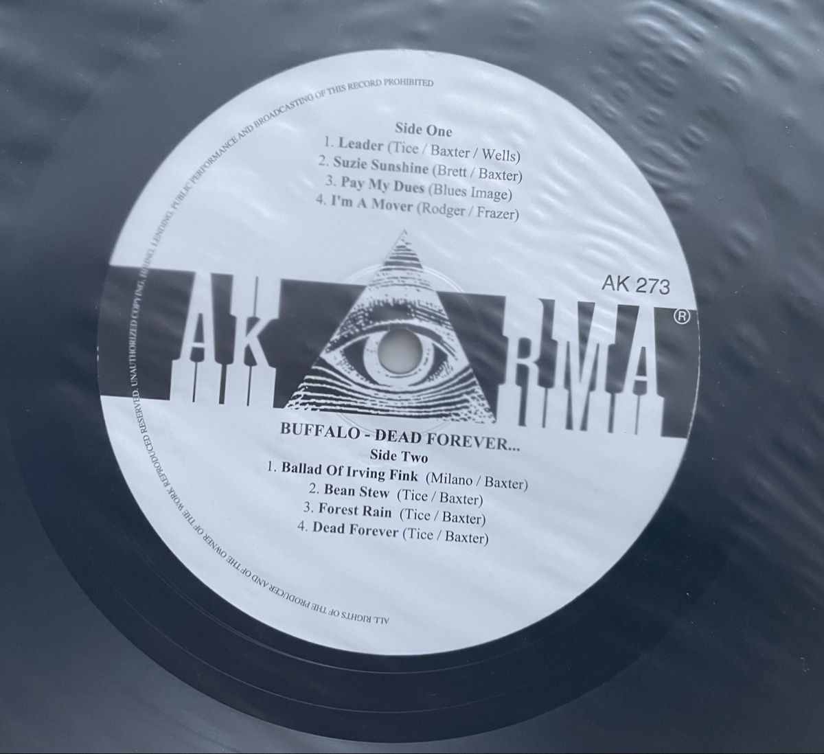 Vinyles: Buffalo - Dead Forever - AKARMA Vinyl LP – D'occasion à Olten par Bluespapst 2