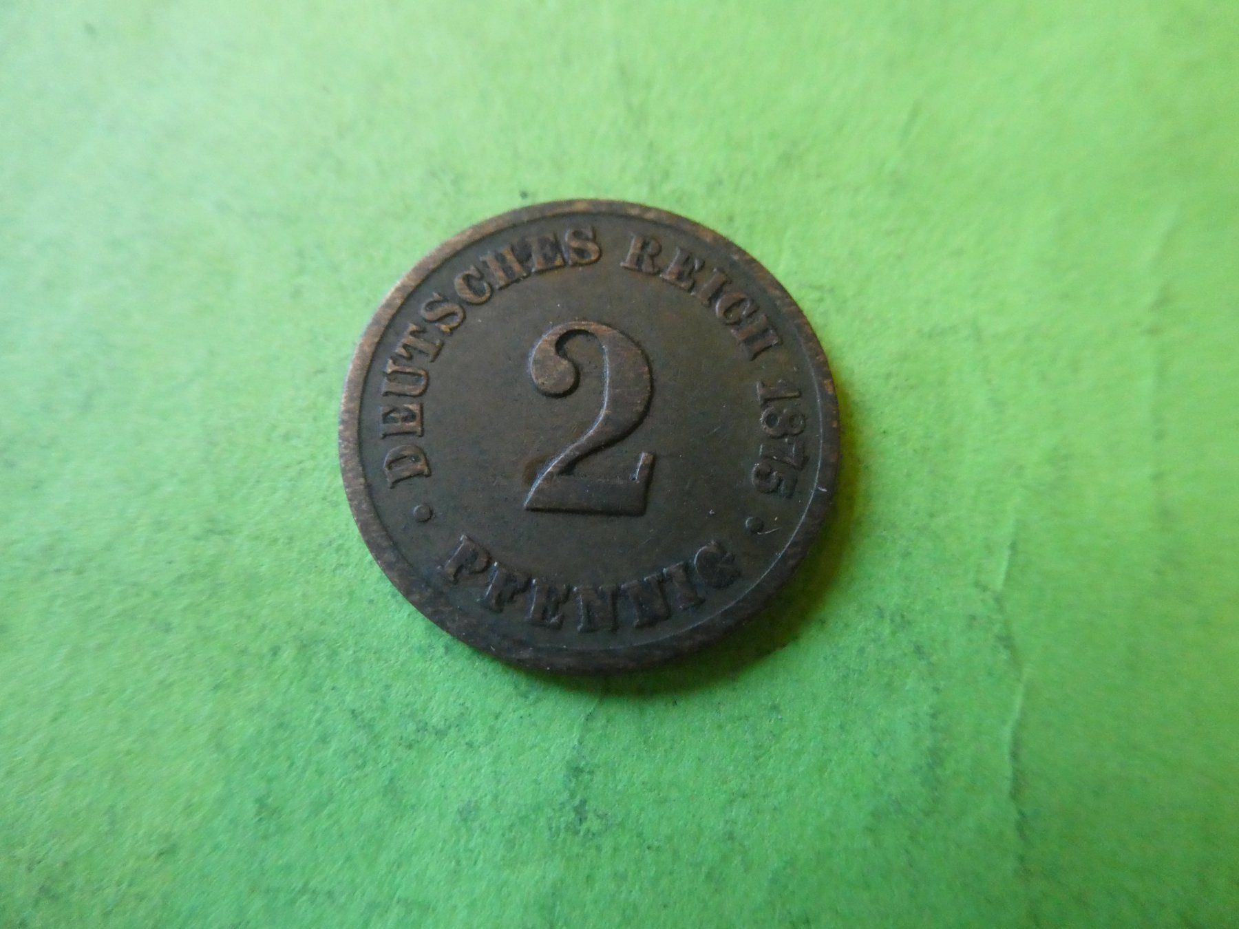 Tutti le monete: Dt. Reich 1875 B, 2 Pfennig – Usato da Hinterforst venduto da Rohusri