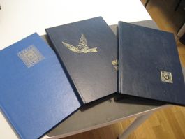3 Briefmarkeneinsteckbücher, weisse Seiten, Occasion
